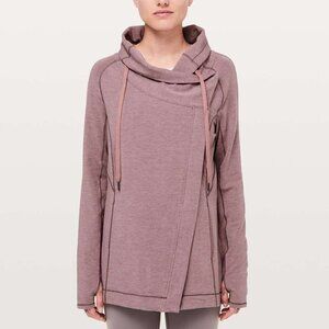 Lululemon Coast Easy Wrap- Heathered Misty Merlot- Size 6